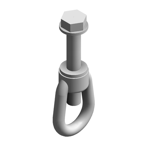 Ring bolt clamp leg to leg
